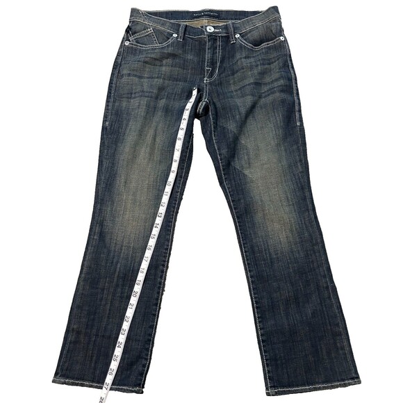 Rock & Republic Women's Jeans Kendall Size 10  30x27 Embroidery Dark Wash - Picture 6 of 8